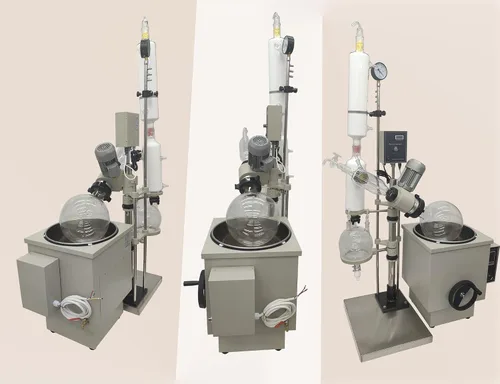 Miniatura 3 de INTSUPERMAI Evaporadores rotativos de laboratorio de 10L, 110V, elevación manual, pantalla digital, cristalería GG3.3, baño de agua/aceite