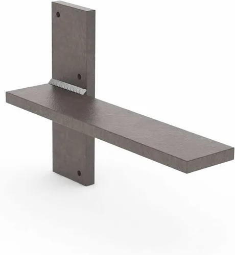 Miniatura 12 de Soporte de pared flotante para encimera, soportes de pared resistentes para crear bancos flotantes, escritorio, tocador, bar o repisa, acero