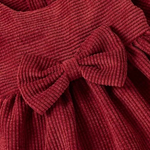 Miniatura 6 de Vestido de otoño de lino de algodón para bebé, manga larga, liso, vestido de fiesta de princesa, ropa de vaquero