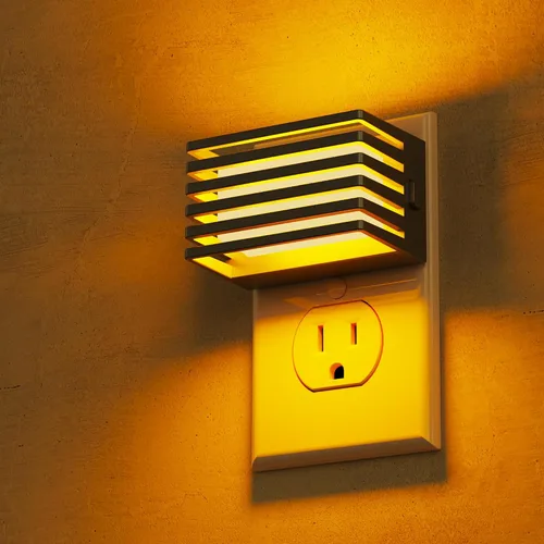 Miniatura 15 de L LOHAS LED Luces nocturnas enchufables a la pared, paquete de 2 luces nocturnas modernas con sensor de atardecer a amanecer, luz nocturna