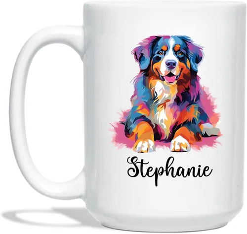 Miniatura 26 de Affenpinscher - Taza de café con nombre personalizado, regalo para perro, papá, perro, mamá, taza de cerámica blanca personalizada Affenpinscher