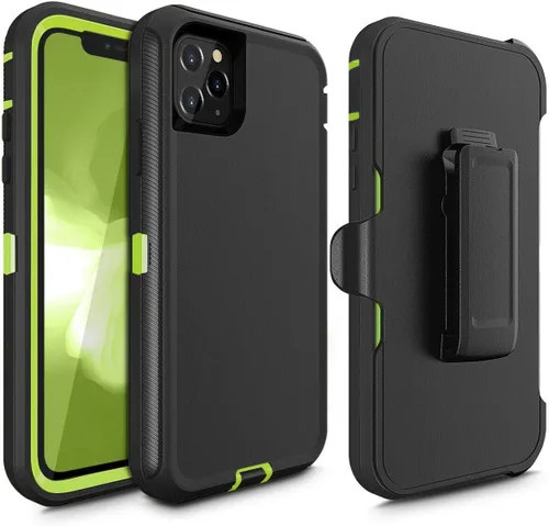 Miniatura 9 de 11 Pro Max Defender - Funda protectora híbrida a prueba de golpes, diseño de doble capa, cubierta dura compatible con iPhone 11 Pro Max