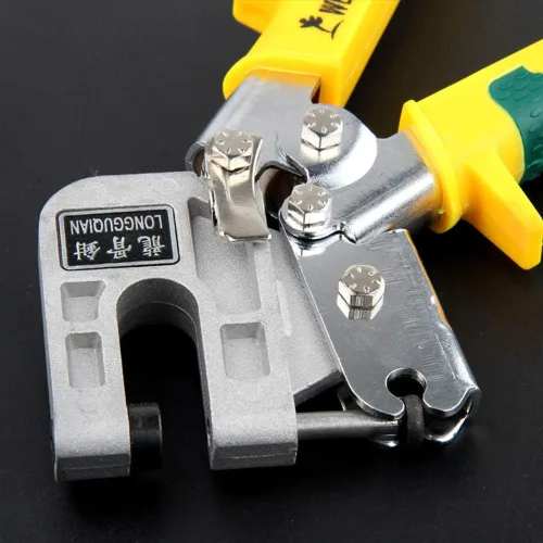 Miniatura 5 de Saycker Herramientas de metal para paneles de yeso, alicates perforadores de mango TPR, herramienta de fijación de placa de yeso de techo de metal