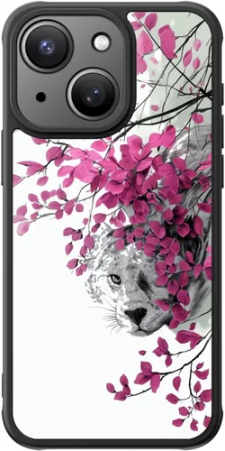 Miniatura 20 de FUNMIKO Funda para iPhone 16 Plus, carga inalámbrica y protección de grado militar, diseño floral moderno para mujeres y niñas, funda antideslizante