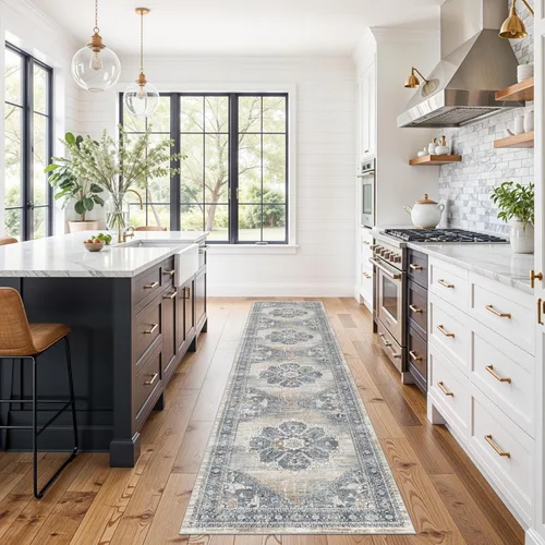 Miniatura 7 de YOUFORTONG Alfombras Corredoras de 2x10 para Pasillos, Alfombra de Cocina Suave, Alfombra Corredera Antideslizante con Respaldo de Goma para Baño