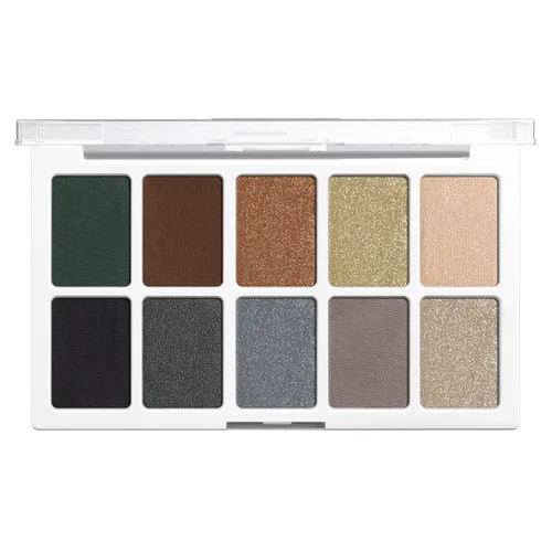 Miniatura 3 de wet n wild Paleta de maquillaje de sombra de ojos Color Icon de 10 tonos, Blue Lights Off, larga duración, brillante, metálico, brillante, mate