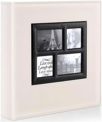 Miniatura 24 de Ywlake Álbum de fotos de 4 x 6 pulgadas, 1000 bolsillos, capacidad extragrande, para fotos familiares y de boda, capacidad para 1000 fotos Gris