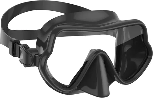 W WSTOO Máscara de esnórquel antivaho antifugas, máscara de buceo panorámica, máscara de natación inastillable de vidrio templado, gafas de natación