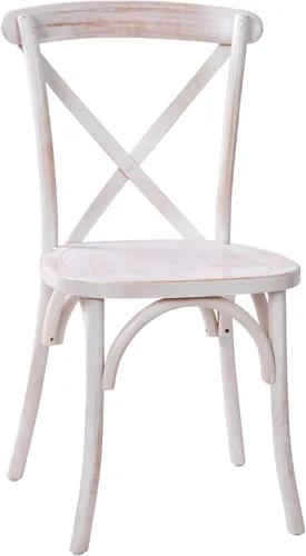 Miniatura 13 de Flash Furniture Advantage Medium con silla X-Back de grano blanco Grano blanco medio