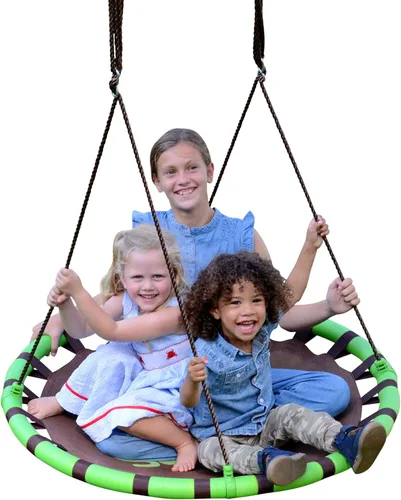 Miniatura 9 de Swurfer Saucer Tree Swing for Kids - Swing Sets for Backyard, Kids Outdoor Play Equipment, 500lbs Weight Capacity, Durable, Heavy Duty Metal Frame