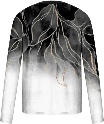 Miniatura 4 de Camisetas de diseñador para hombre, diseño de moda, estampado gráfico 3D, manga larga, casual, para entrenamiento, tallas grandes, para otoño