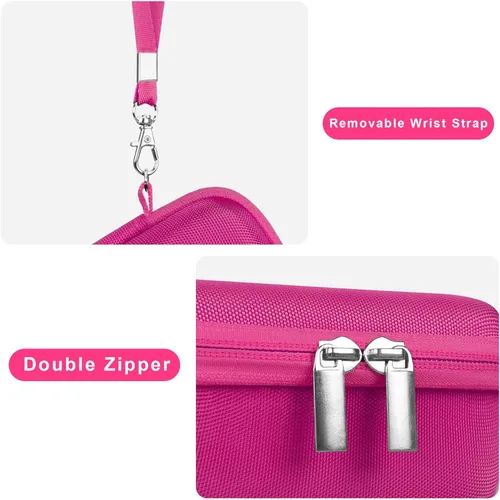 Miniatura 6 de Canboc Funda de transporte para cámara digital Canon PowerShot G7X Mark III/G7X Mark II/SX740/SX730, bolsillo de malla compatible con cable USB