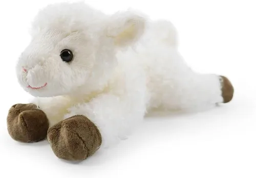 Miniatura 8 de Animal de peluche realista de 8 pulgadas para niños, con postura acostada, peluche para niños y niñas, adultos, cumpleaños, abrazo, enseñanza