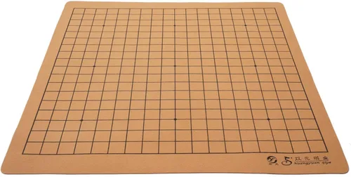 Go - Tablero de juego reversible de 19 x 19/13 x 13 pulgadas, enrollable y plegable, de piel sintética, portátil, juego de mesa de estrategia
