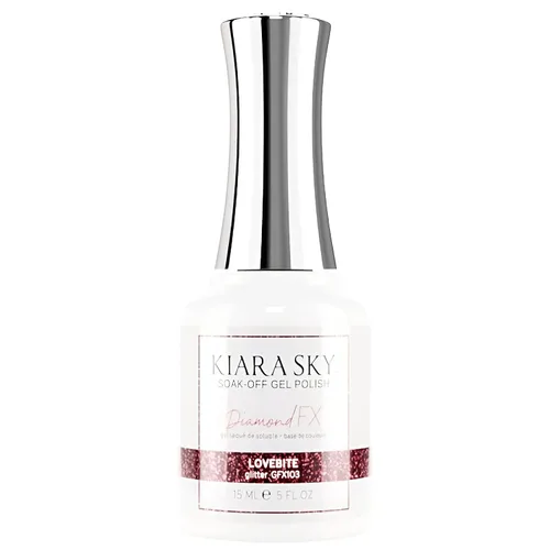 Miniatura 17 de KIARA SKY Esmalte de uñas Gel Polish DiamondFX con purpurina reflectante y efecto de polvo de diamante brillante, 0.5 fl oz, Beets It (morado)
