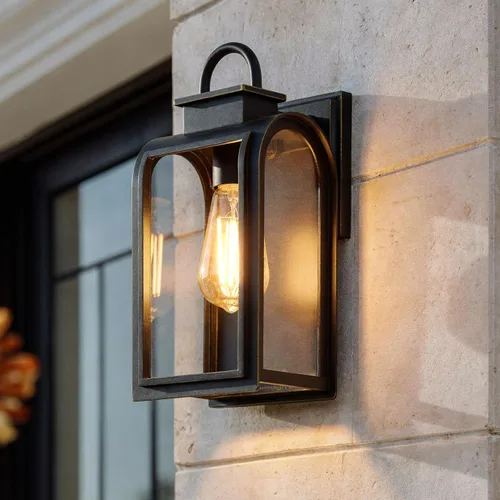 Miniatura 8 de Urban Ambiance UQL1248 - Lámpara de techo para exteriores, tamaño pequeño: 5.75 pulgadas de alto x 12 pulgadas de ancho, con elementos