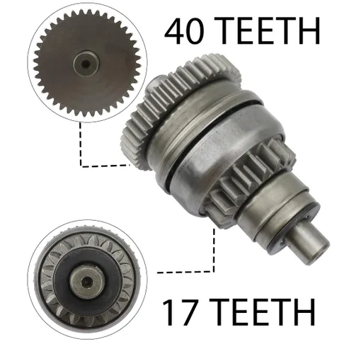 Miniatura 5 de Motor de arranque con Bendix y relé para Polaris Sportsman 500 96-02, Scrambler 500 97-02, Magnum 325/425/500 95-02, Big Boss 500 6x6 98-02, Ranger