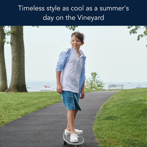 Miniatura 5 de vineyard vines Boys' Edgartown Short Sleeve Pique Polo