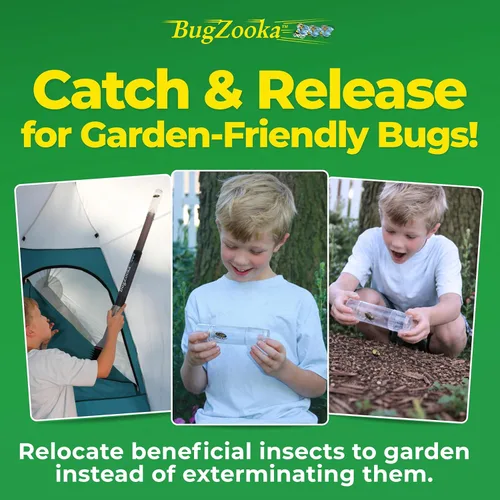 Miniatura 7 de Trimax - BugZooka - Aspiradora de insectos para adultos - Sin baterías ni productos químicos tóxicos, aspiradora segura de insectos con boquilla