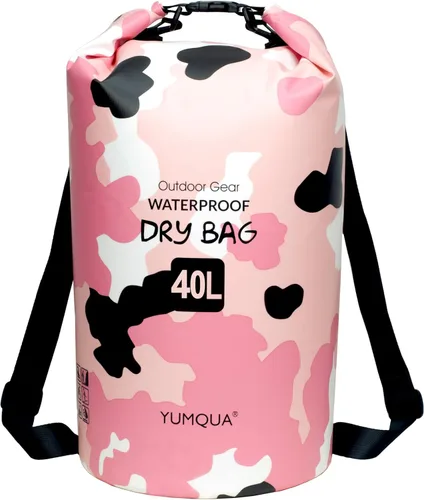 Miniatura 30 de YUMQUA Bolsas secas impermeables 5L/10L/20L/30L/40L para mujeres y hombres, bolsa seca flotante enrollable bolsa de almacenamiento impermeable