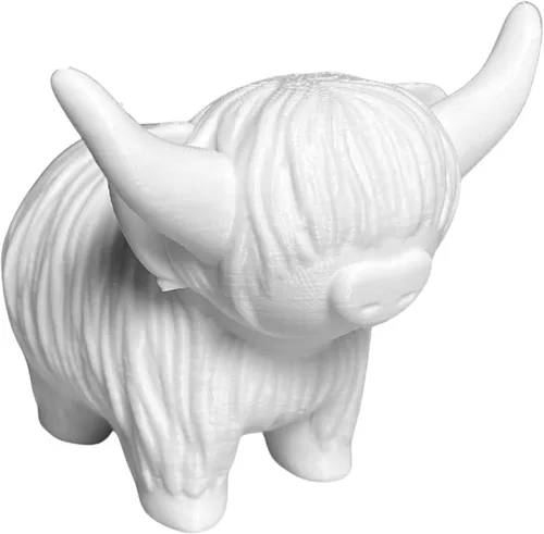 Miniatura 10 de MichiganMootique - Figura de vaca de las tierras altas, decoración de vaca de las tierras altas, regalo de vaca Highlander, estampado de vaca, baño