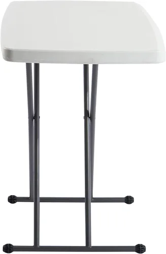 Miniatura 4 de Global Industrial Mesa plegable de plástico de altura ajustable, 30 "x 20", blanco