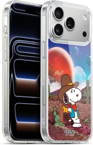 Miniatura 51 de Head Case Designs Funda de gel con licencia oficial de Peanuts Nebula Cactus Needles Snoopy Space Cowboy [protección de grado militar] compatible