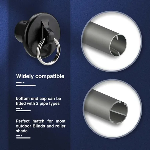 Miniatura 4 de Piezas de repuesto para persianas para exteriores con anillo, doble mejora de resistencia, resistencia a la intemperie, compatible con persianas