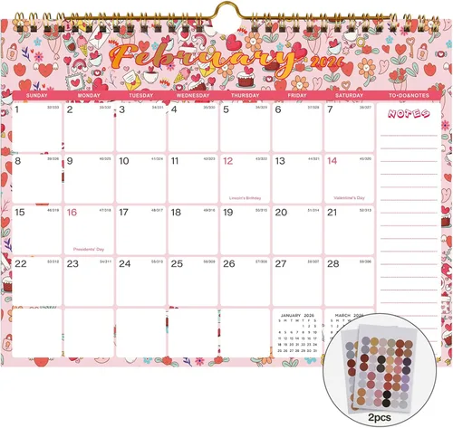 Miniatura 8 de Lbylyhxc Calendario 2027: incluye calendario mensual de pared 2027 de julio de 2026 a diciembre de 2027 a 18, 11 x 8.5 pulgadas. Papel grueso