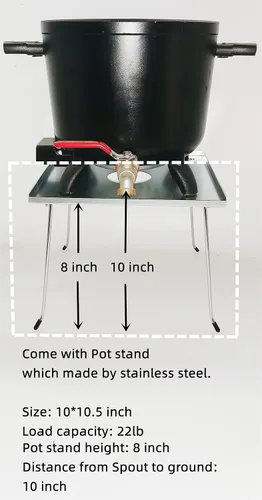 Miniatura 2 de wonnv Melter eléctrico de cera para hacer velas, 7 cuartos de galón (14 libras), kit de olla de fusión de cera de soja con válvula de vertido rápido