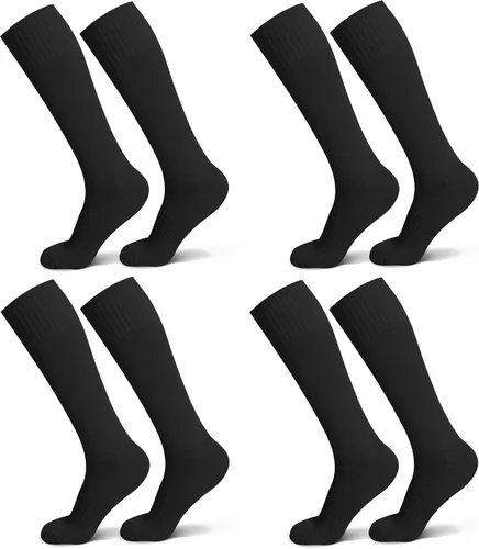 Calcetines deportivos deportivos de fútbol para jóvenes, niños y niñas de 4 a 16 años de edad, calcetines deportivos altos