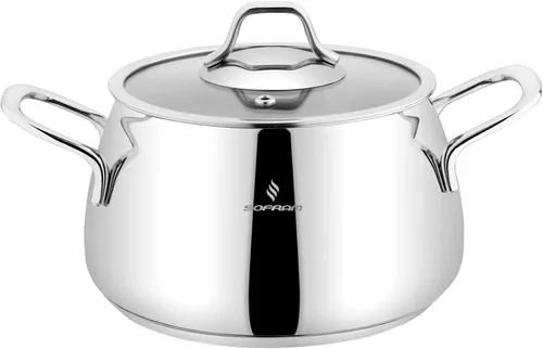 Miniatura 2 de Venus - Olla profunda de acero inoxidable con tapa de vidrio, olla para sopa profunda adecuada para estufa de inducción (2.1 cuartos de galón