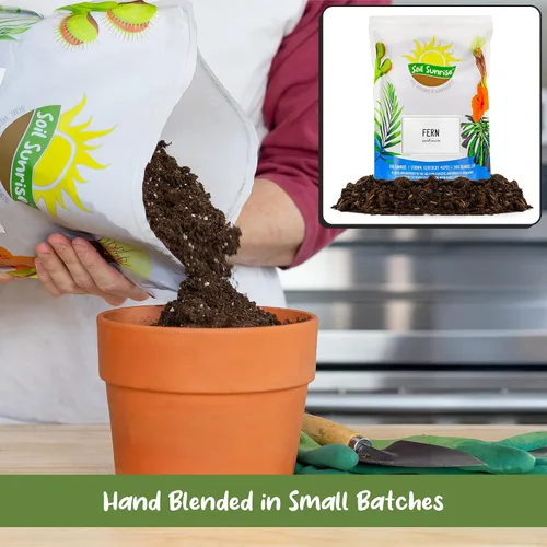 Miniatura 4 de Soil Sunrise Mezcla de tierra para macetas de plantas de helecho (8 cuartos de galón) Mezcla mezclada a mano personalizada para jardinería