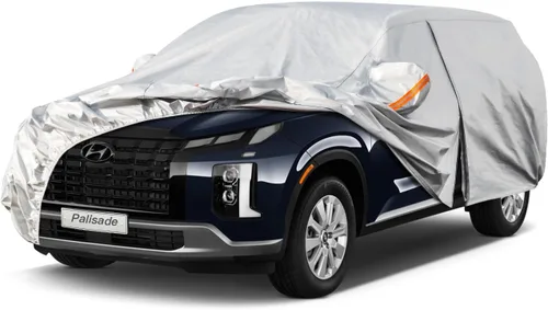 Miniatura 76 de Kayme - Cubierta completa impermeable de 6 capas para automóvil, apta para todo clima, protección para exteriores contra lluvia, rayos ultravioleta