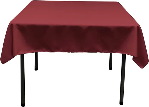 Miniatura 64 de LA Linen. Mantel cuadrado de popelina de poliéster