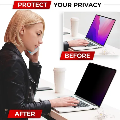 Miniatura 6 de SightPro Protector de Pantalla Magnético de Privacidad para MacBook Pro de 13 Pulgadas (2016, 2017, 2018, 2019, 2020, 2021, 2022, M1, M2) Filtro