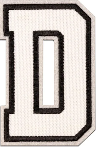 Miniatura 64 de Parches de letras termo-adhesivas de alta calidad – Lindas letras para ropa – Parche universitario para ropa – Letras bordadas de 4 1/2 parches