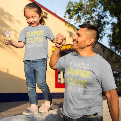 Miniatura 4 de Father's Day Dad and Son Matching Outfits Clothes I Make Super Cute Babies - Super Cute Baby