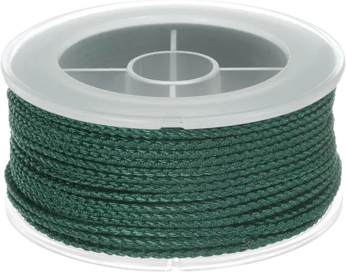 Miniatura 8 de HARFINGTON Cordón de hilo de nailon para cuentas de 0.063 in, cuerda de nailon trenzado extrafuerte para manualidades, pulseras, joyería, Negro