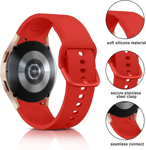 Miniatura 2 de Correas sin brecha compatibles con Samsung Galaxy Watch 7 6 5 4 FE 1.575 in 1.732 in/5 Pro 1.772 in/6 Classic 1.693 in 1.850 in/4 Classic 1.654 in
