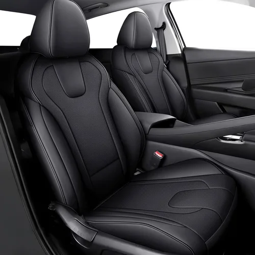 Miniatura 32 de AOMSAZTO Funda de asiento de coche para Mazda 3 2019 2020 2021 2022 2023 2024 2025 2026 – Juego completo de fundas de asiento de piel sintética