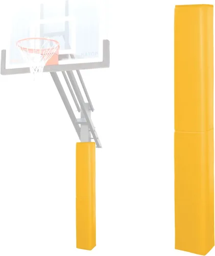 Miniatura 18 de Katop Almohadilla cuadrada para bastón de baloncesto, acolchado de poste protector resistente para poste de 5 x 5 pulgadas, poste y base de 6 x 6