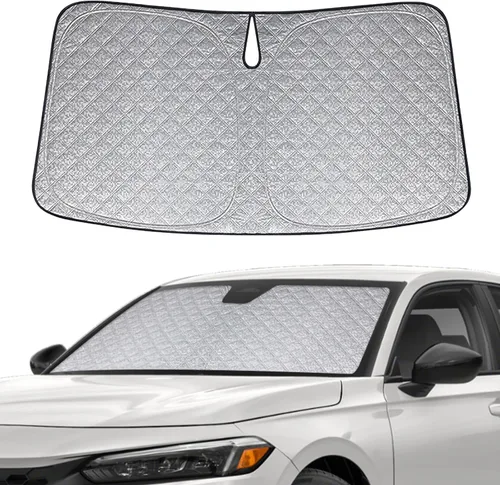 Miniatura 40 de Parasol de 6 capas para parabrisas de Honda Element 2003-2011, parasol plegable para automóvil con bolsa de almacenamiento, reflectante del calor