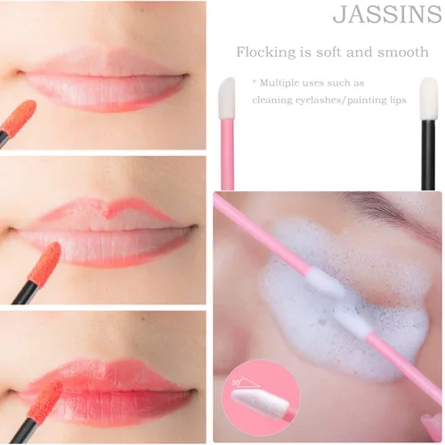 Miniatura 7 de Kit de herramientas de maquillaje desechables de 300 piezas, cepillo para cejas/cepillo de rímel, aplicadores de labios/aplicadores de sombra