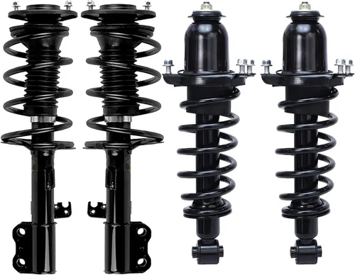Miniatura 38 de Detroit Axle - 4 piezas de soportes para Toyota 2004 2005 2006 2007 2008 2009 Prius, soportes delanteros y traseros con resortes helicoidales