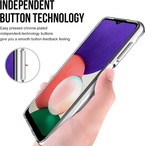 Miniatura 4 de Funda para teléfono Samsung Galaxy A23-5G: (no para A23 5G UW), [Serie Armadura Cristalina] [4 bolsas de aire integradas] Funda protectora a prueba
