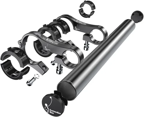 Miniatura 8 de Volo - Extensor de barra estable de aluminio duradero para manillar de bicicleta, soporte de montaje para bicicleta, soporte para soporte