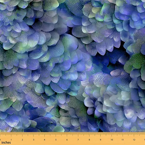 Miniatura 18 de Erosebridal - Tela de tapicería a rayas azules y blancas para sillas, sofá, suministros de costura de tela de franela a rayas geométricas, líneas