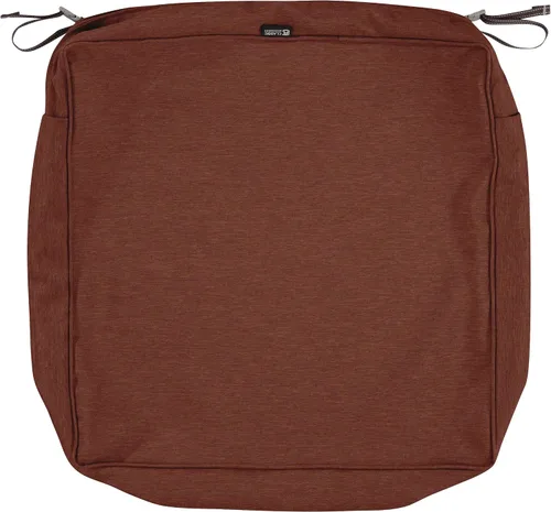 Miniatura 19 de Classic Accessories Montlake - Funda de cojín cuadrada resistente al agua de 23 x 23 x 5 pulgadas, para asiento de exterior, funda de cojín