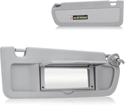 Miniatura 11 de Visera solar del lado del conductor izquierdo para Honda Civic 2006 2007 2008 2009 2010 2011 EX LX Sedan SI Coupé, repuesto para 83280-SNA-A01ZA Gris